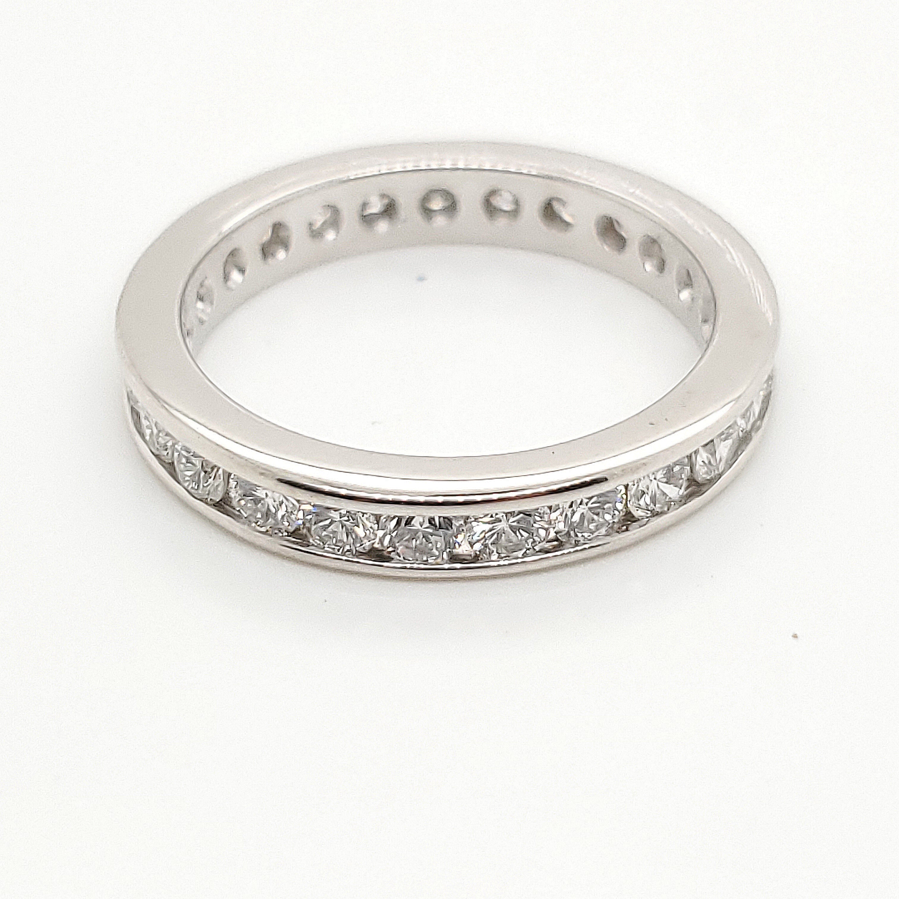 1.38 carat total weight diamond eternity band