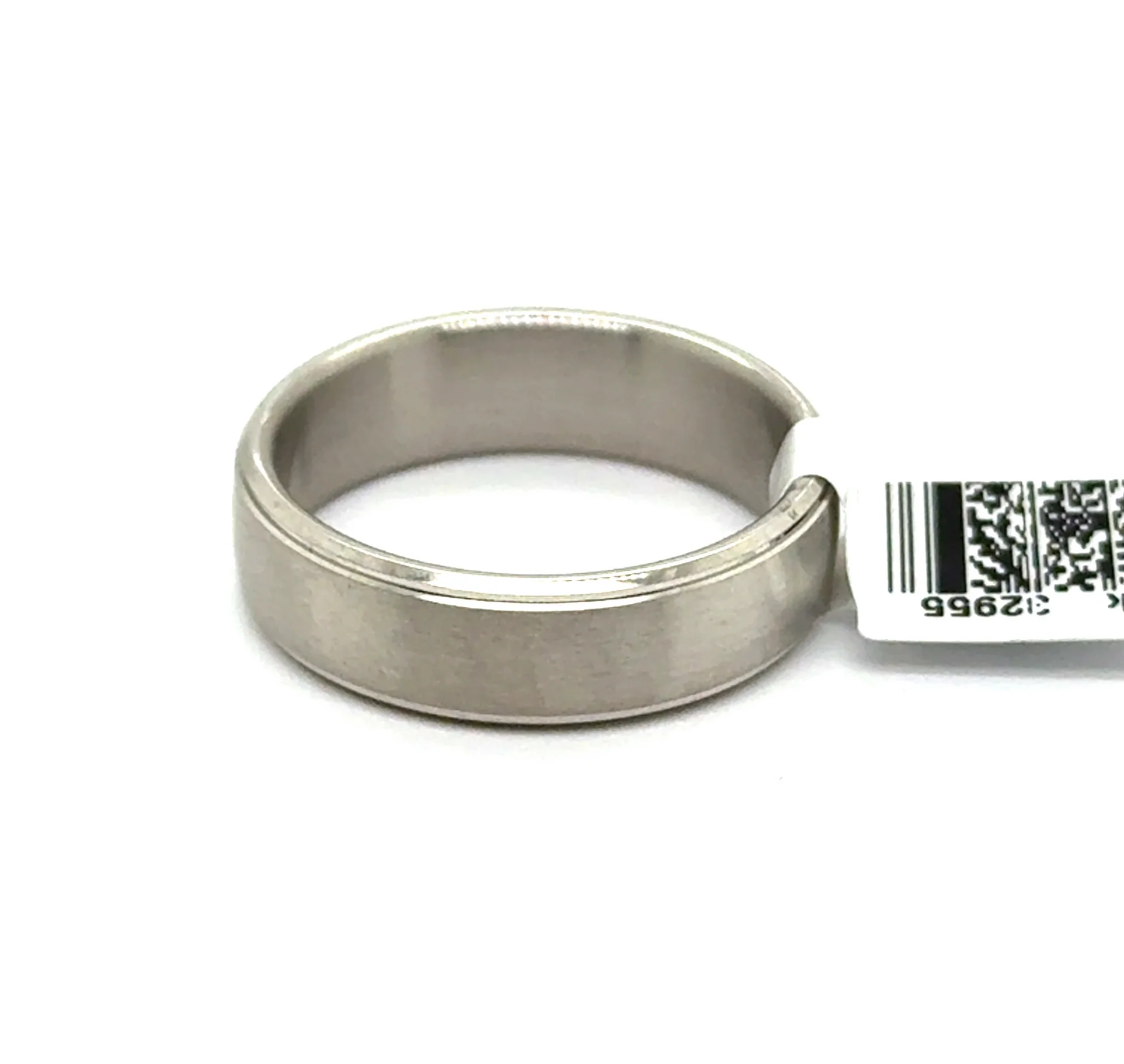 14Kt White Gold Benchmark Comfort Fit Mens Wedding Band