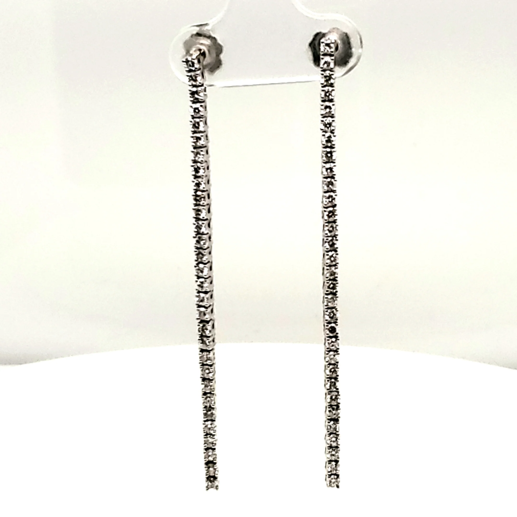 14kt White Gold Dangle Earrings
