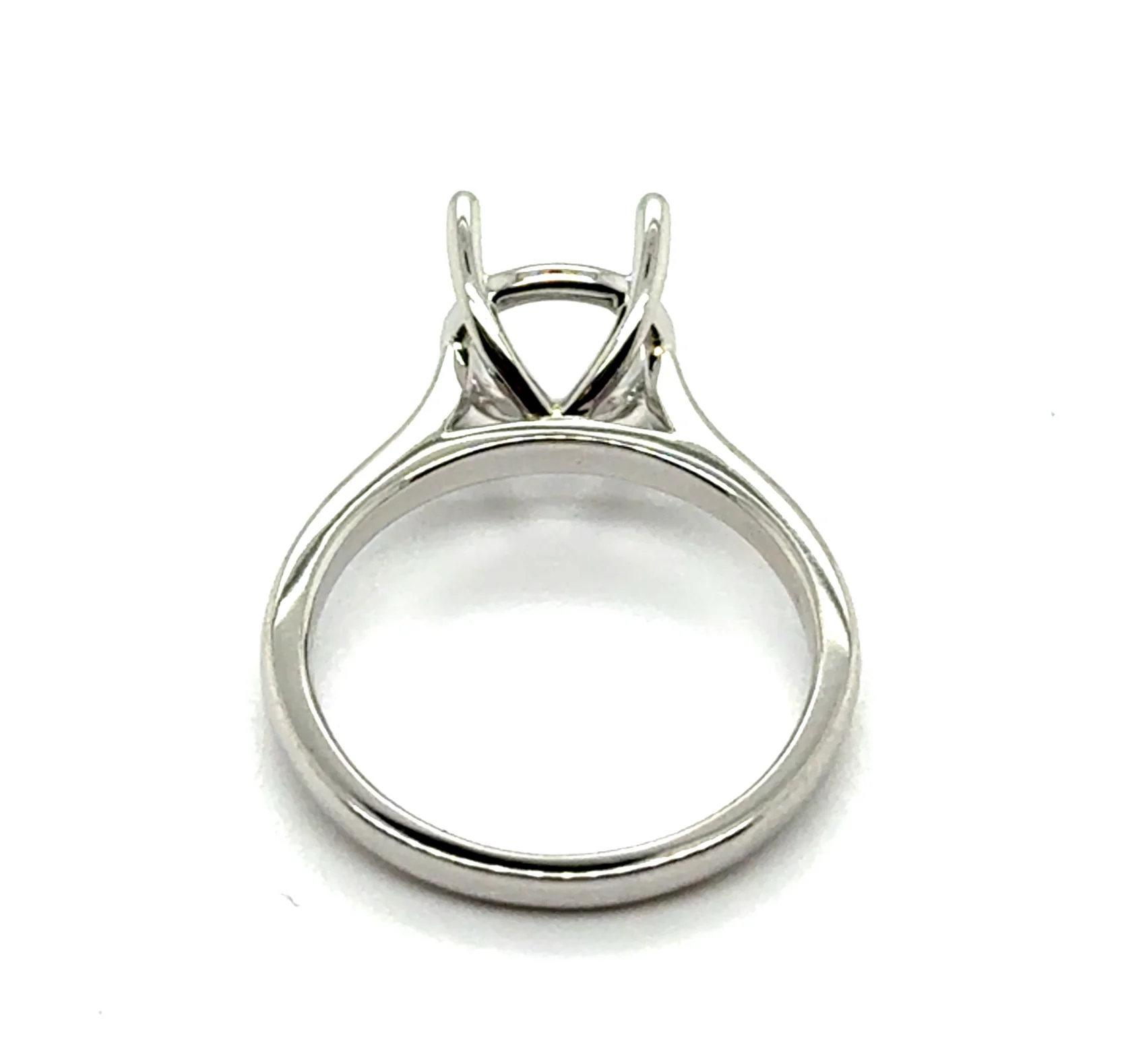 14Kt White Gold Solitaire Setting - Image 2
