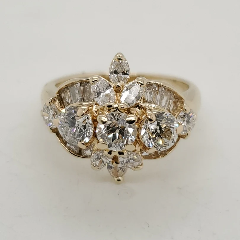 14kt Yellow Gold and Diamond Ring