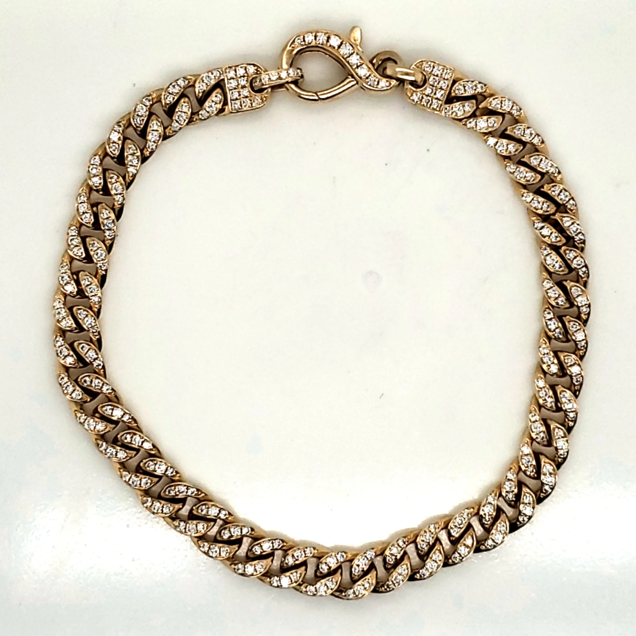 14kt Yellow Gold Diamond Bracelet - Image 2