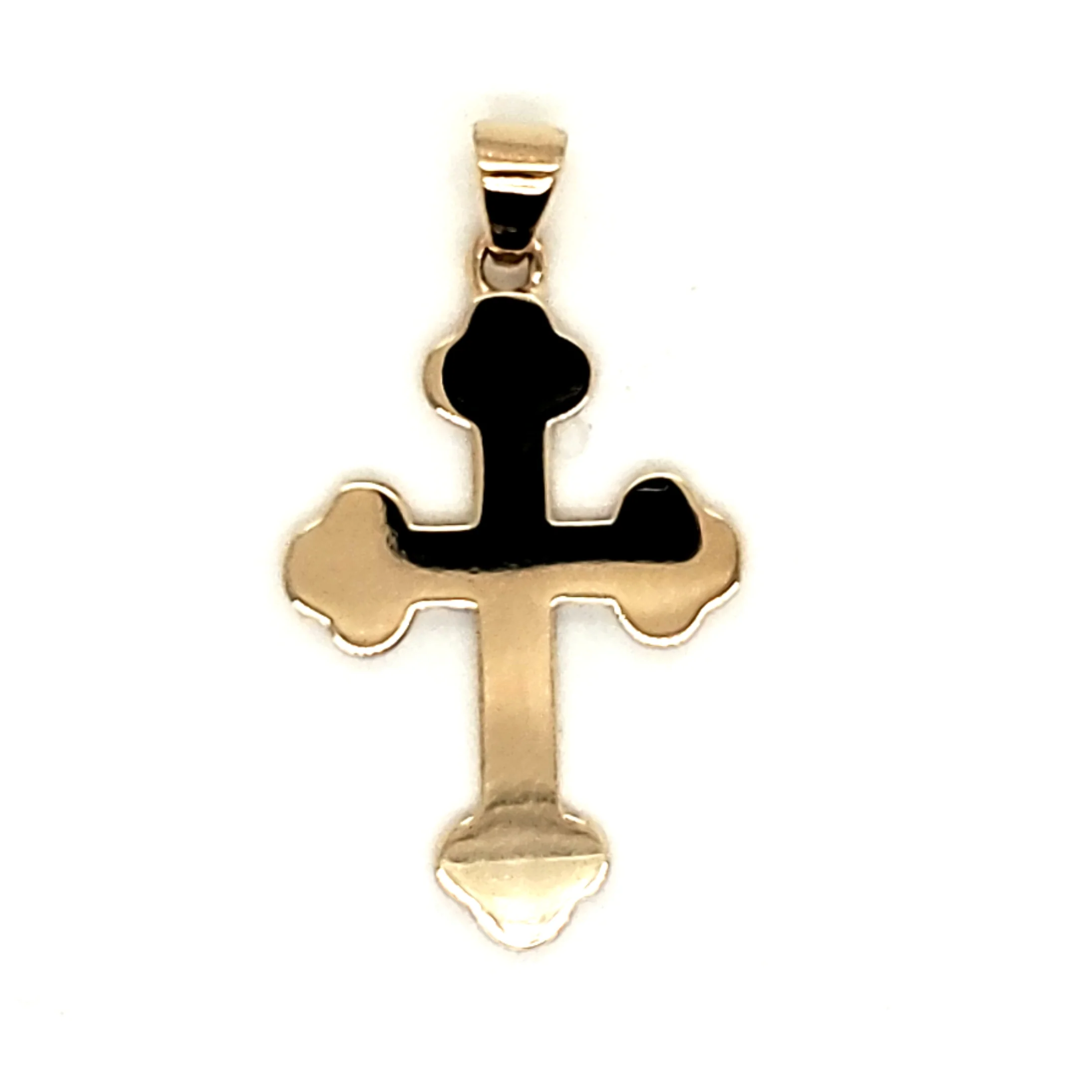 14kt Yellow Gold Greek cross