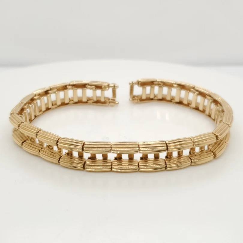 14kt Yellow Gold Tennis Bracelet Jacket