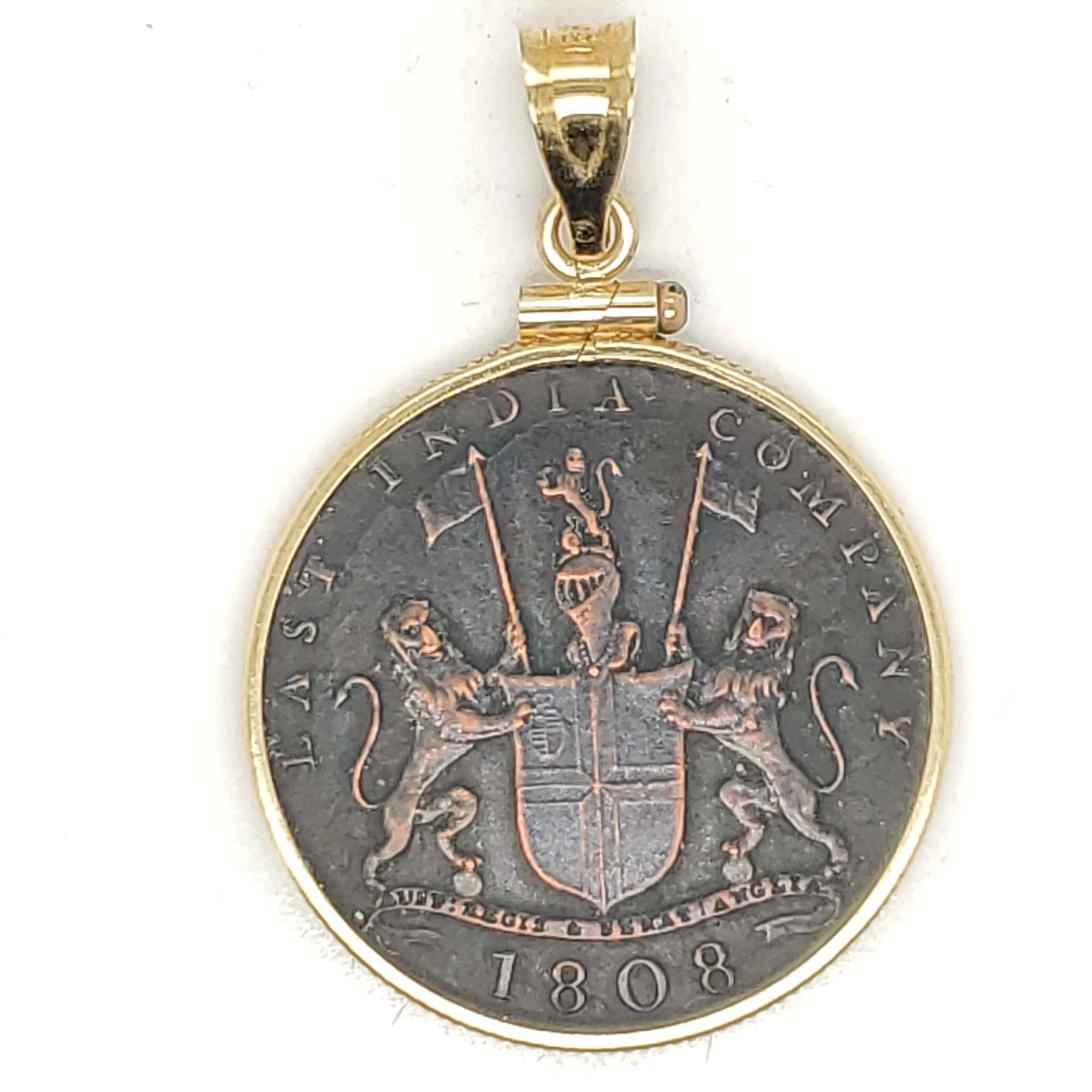 1808 East India Company Ship Wreck Coin in 18kt gold Holder