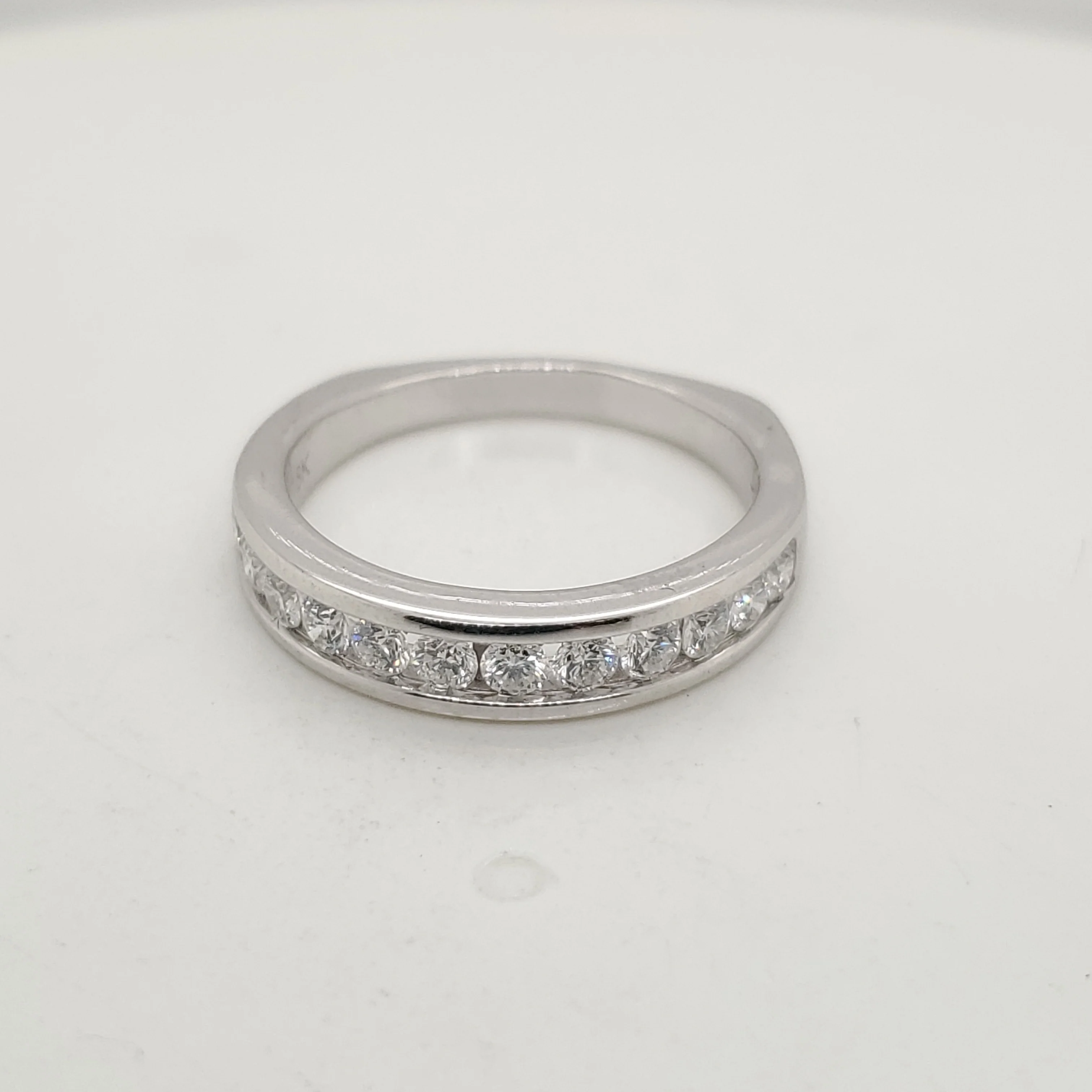 18kt Gold and Diamond Wedding Band