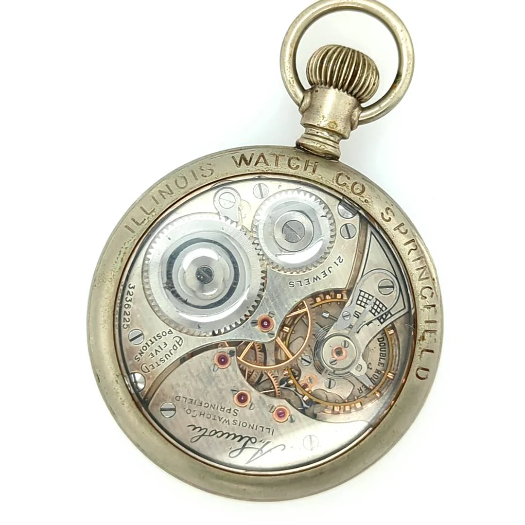1917 Illinois A. Lincoln Railroad Grade Pocket Watch - Image 3