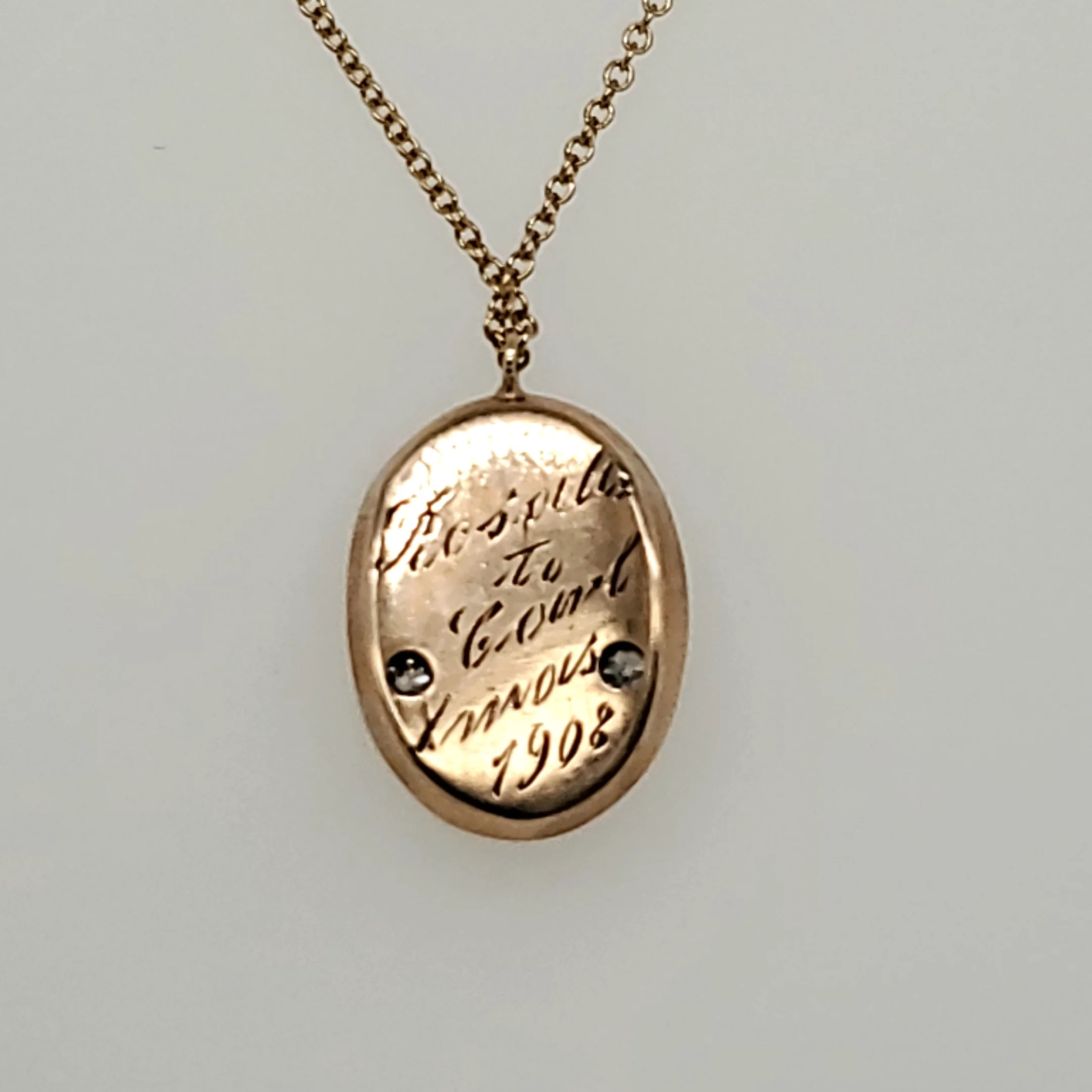 Antique 14kt Yellow Gold and Diamond Elks Lodge Pendant - Image 2
