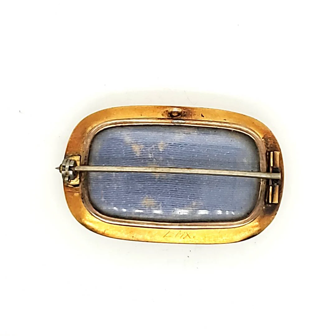 Antique Mid-Victorian 14kt Yellow Gold brooch/locket - Image 2