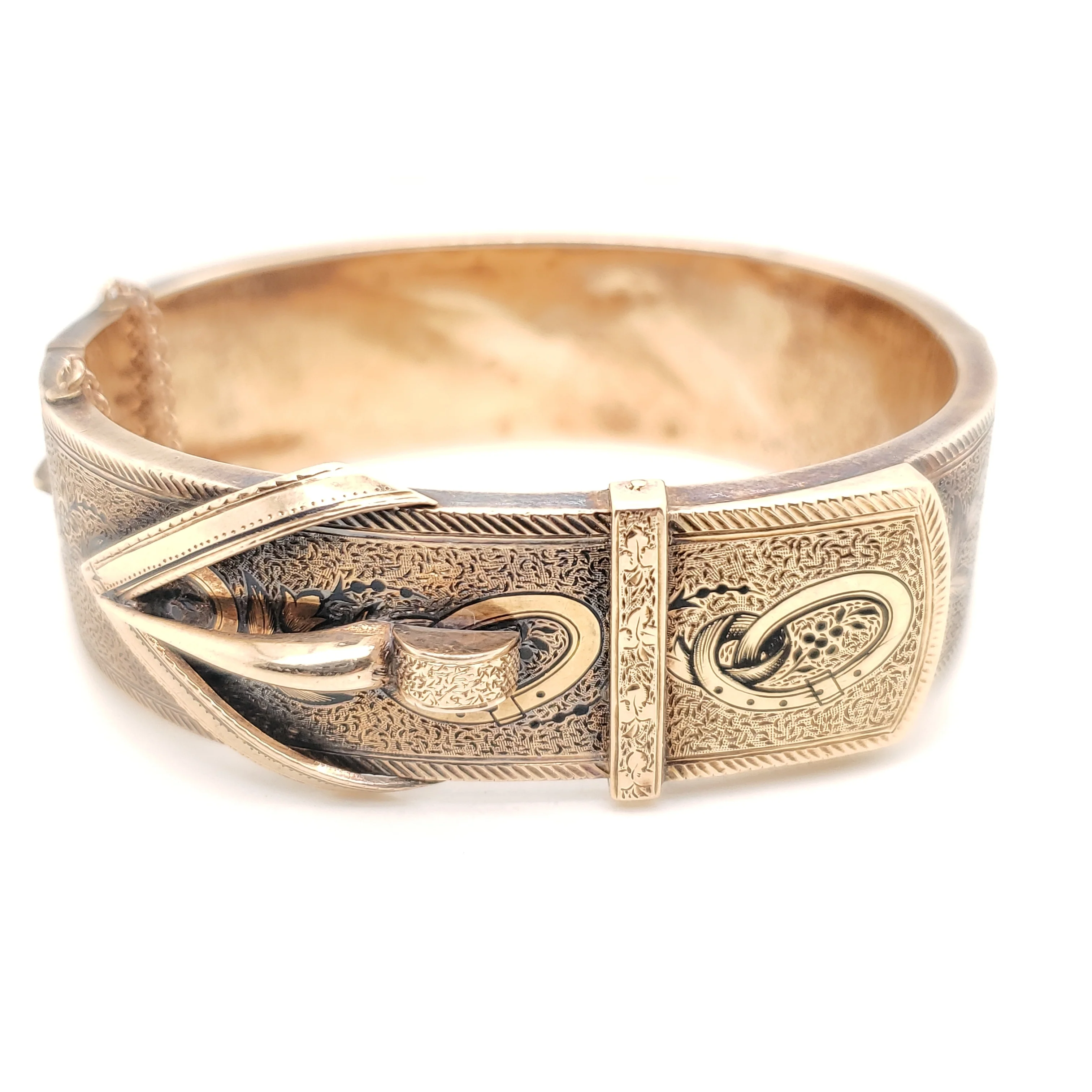 Antique Victorian 10kt Yellow Gold Bangle Bracelet