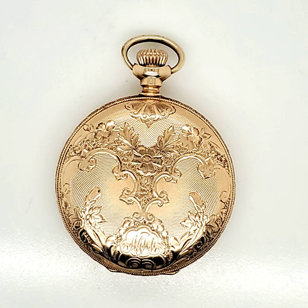 Antique Waltham 1892 14Ktyg 0 Size Hunters Case Pocket Watch - Image 2