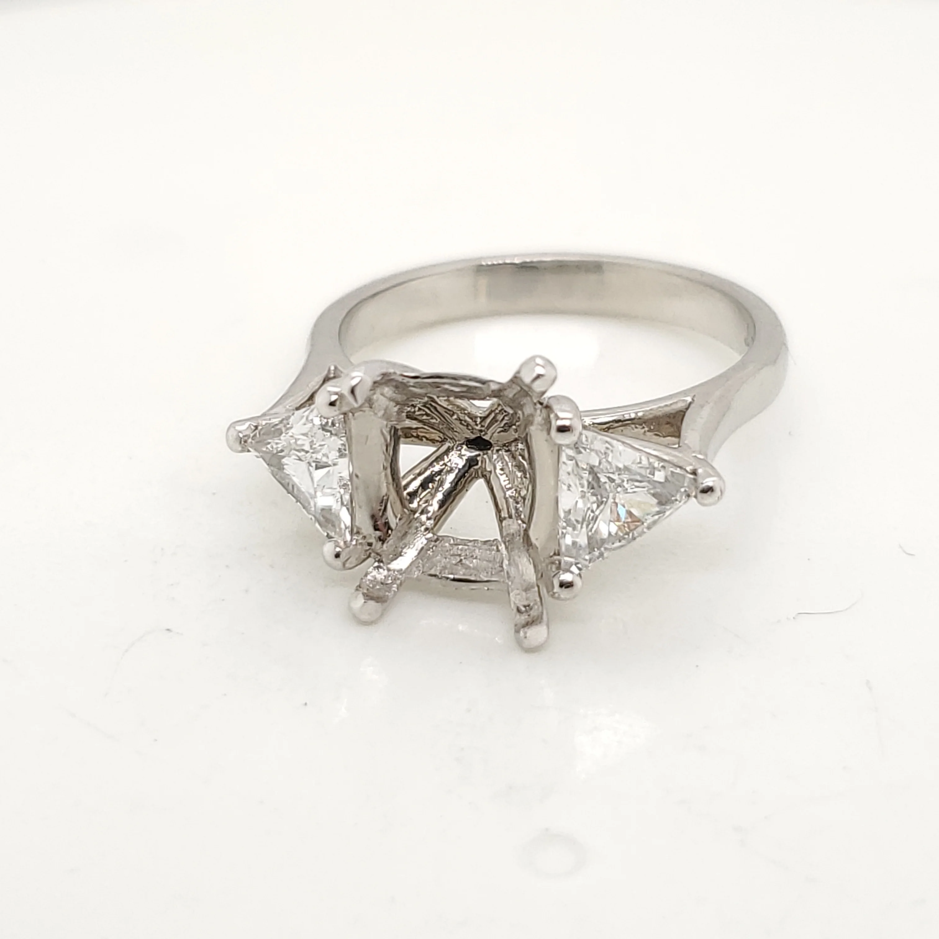 Platinum and Diamond Engagement Ring Mounting