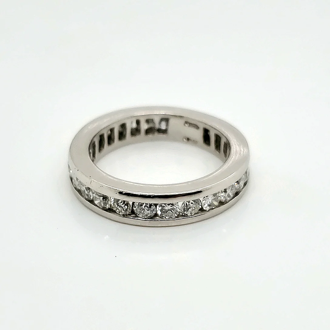 Platinum and diamond size 5.5 eternity wedding band
