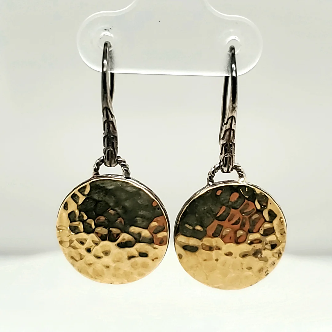 Pre - Owned John Hardy Silver and Gold Earrings