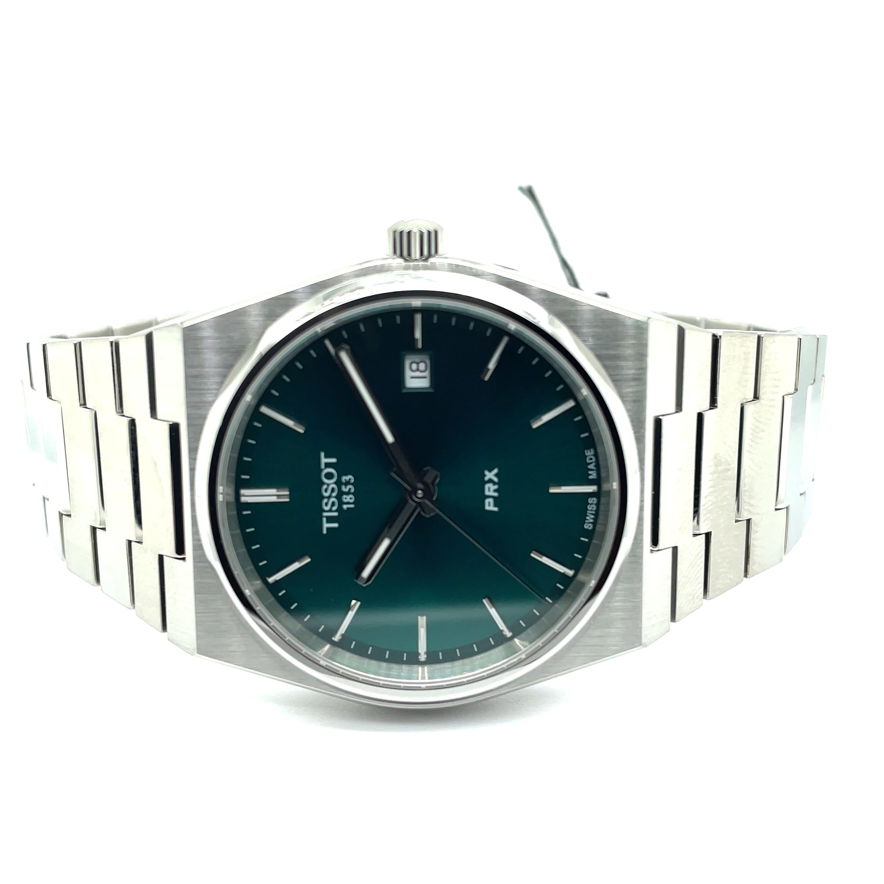 Tissot Prx 40250 Gents Watch Stainless Steel Bracelet/Case With A Green Dial And Sapphire Crystal T1374101109100 - Image 2