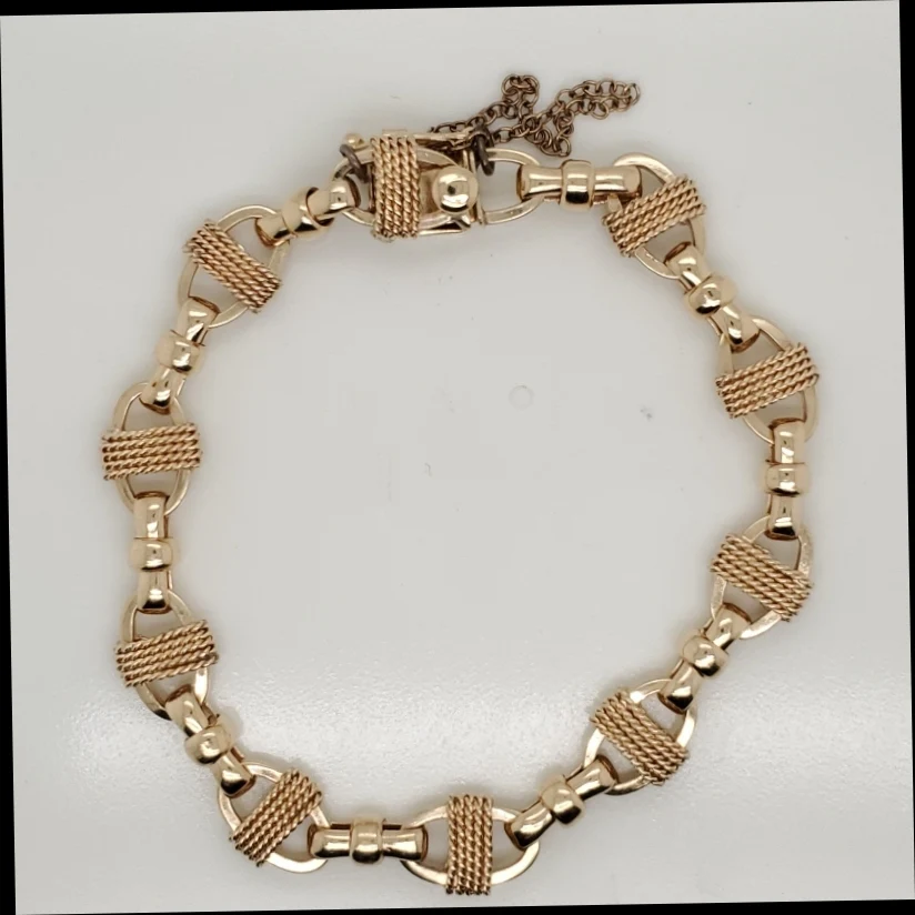 Vintage 14kt Yellow Gold Link Bracelet